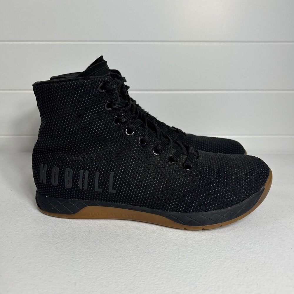 No Bull Women’s Shoes Size 8 Black SuperFabric High Top Sneaker Weightlift